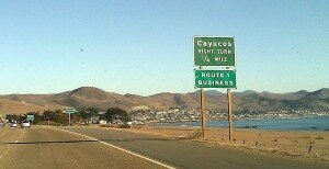 Highway 1 at Cayucos, California