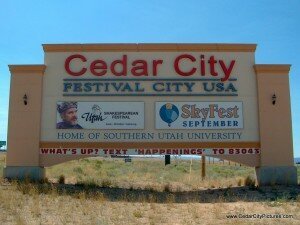 Cedar City Sign - Festival City USA